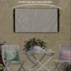Lsrtoss Ivory White Outdoor TV Cover 48-50 Inch Weatherproof, Outdoor TV Enclosure with Zipper & Roll Up Front Flap, Modern Pure Ivory White Waterproof TV Covers for Outside Flat Screen TV view 3