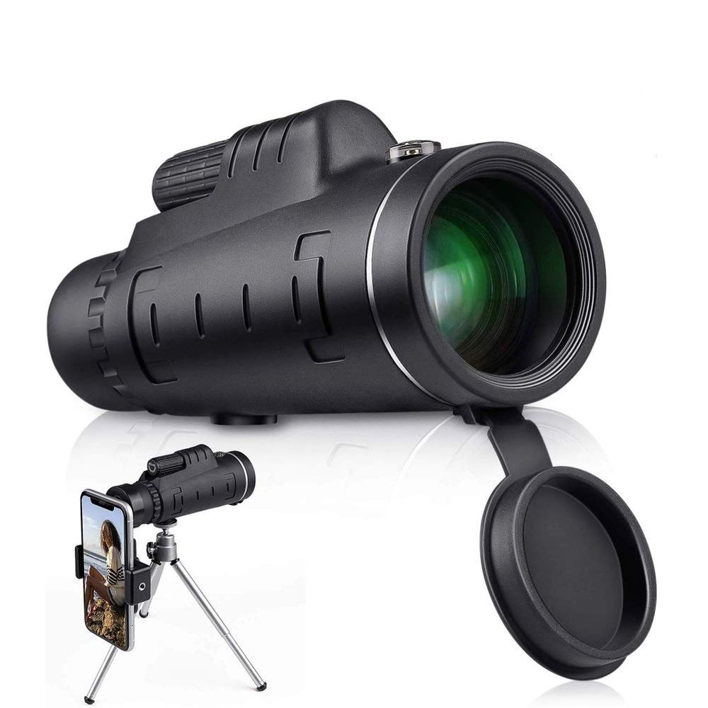DirectNine Basics Portable Monocular 40x60 telescopes Monocular High Power&HD, IPX7 Waterproof BAK4 Prism Monocular for Bird Watching Hiking Adults for Adult Bird Watching Outdoor Travel Sightseei