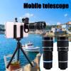 DirectNine Basics Portable Monocular Monocular Telescope for Smartphone High Power 18x25 Optics Zoom, Waterproof, Great for Adults Kids Bird Watching Camping Hiking Secenery Phone Stand Tripod, Grey view 2