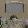 Lsrtoss Grey Outdoor TV Cover 40-43 Inch Weatherproof, Outdoor TV Enclosure with Zipper & Roll Up Front Flap, Modern Pure Gray Waterproof TV Covers for Outside Flat Screen TV view 3