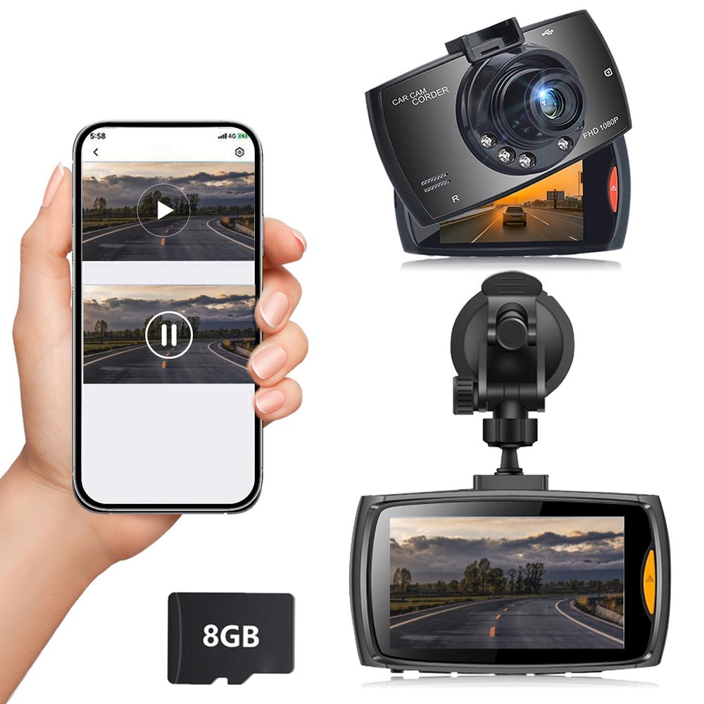Car Panel Camera WiFi Before and After Recording, 24-Hour Parking Monitoring Plus Cycle Recording, High Sensitivity at Night Can See Clearly is The Partner of The Car