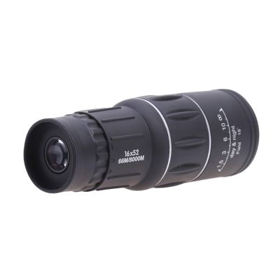 DirectNine Basics Portable Monocular 16X52 Portable Outdoor Dual Handheld Focus Monocular Telescope Zoom Optic Lens Binoculars Spotting Scope Coating Lenses Black for Adult Bird Watching Outdoor Travel