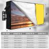 Lsrtoss Yellow Outdoor TV Cover 30-32 Inch Weatherproof, Outdoor TV Enclosure with Zipper & Roll Up Front Flap, Pure Yellow Waterproof TV Covers for Outside Flat Screen TV view 2