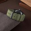 SEURE Canvas Quick Release Watch Band,Cotton Fabric Watch Straps 18mm 19mm 20mm 21mm 22mm 24mm for Men and Women(22,ArmyGreen-black) view 3