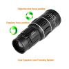 DirectNine Basics Portable Monocular 16X52 Portable Definition Telescope Dual Focus Monocular Handheld Outdoor Binoculars Eyepiece for Travel Camping for Adult Bird Watching Outdoor Travel, Black view 4