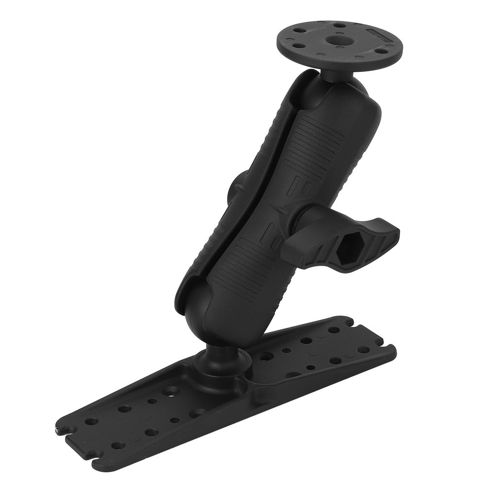 SUNGOOYUE Fish Finder Mount Base with Premium Rubber Ball, Universal Marine Electronic Holder for Boat Kayak
