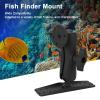 SUNGOOYUE Fish Finder Mount Base with Premium Rubber Ball, Universal Marine Electronic Holder for Boat Kayak view 2