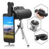 DirectNine Basics Portable Monocular 50X Optical Glass Phone Lens Zoom Telescope Telephoto Mobile Phone Lens Camera Lens for Smartphones with Clip + Tripod for Adult Bird Watching Outdoor Travel Sightseeing view 3