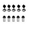 5 Sets GX20 6 Pin Metal Straight Male Female Panel Connector, 20mm Panel Flange Mount Circular Metal Aviation Connector Adapter Plug Socket for Cable Power Connection (5 Sets) view 1