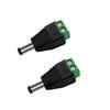 QLXHBOT 12V DC Power Connector 5.5mm x 2.1mm, 10Pcs Male Power Jack Adapter for CCTV Security Camera Cable Wire Adapter view 2