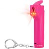 3-in-1 Personal Safety Alarm Pepper Bottle Spray Set for Women,130 dB Siren & Strobe Lights Protect for Lady Anti-Attack Keychain Set,UV Marking Dye & Flip-top Safety Cap,USB Rechargeable (Red) view 1