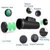 DirectNine Basics Portable Monocular 40x60 High-Power Monoculars for Smartphones, Waterproof Zoom for Adult Bird Watching Outdoor Travel Sightseeing view 2