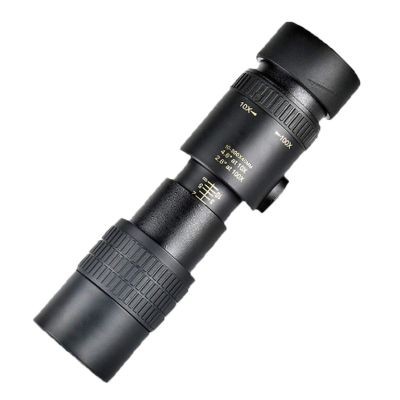 DirectNine Basics Portable Monocular 4K 10-300X40mm Super Telephoto Zoom Monocular Telescope Portable Waterproof Dusproof Shockproof Design Telescope Monocular for Adult Bird Watching Outdoor Travel