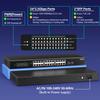 26 Port 2.5G Umanaged Ethernet Switch, 24 x 2.5Gb Base-T Ports, 2 x 10G SFP+, Compatible with 100/1000/2500Mbps, Metal Fanless, Desktop/Rack Mount YuanLey 2.5Gbe Network Switch for Wireless AP, PC view 3