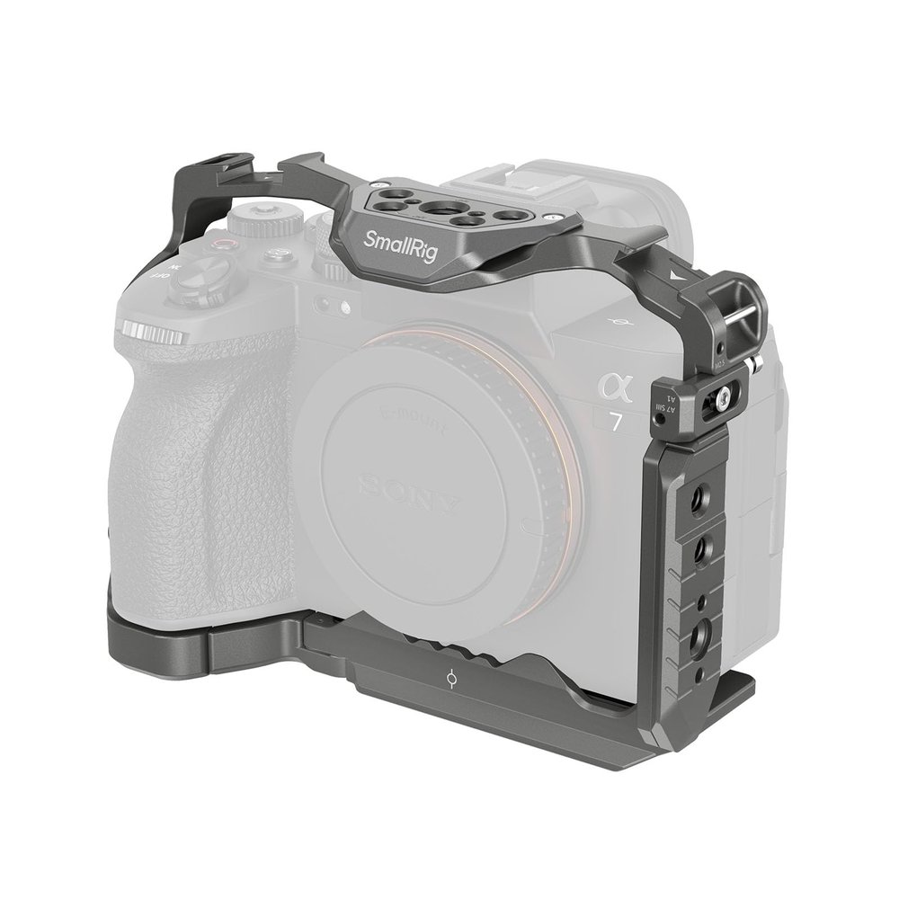 SmallRig HawkLock Quick Release Cage for Sony A7R V/A7 IV/A7S III/A7R IV/A1, Camera Cage with Cold Shoe/NATO Rail/Quick Release Plate for Arca, Full Access & Anti-Scratch Design - 4481