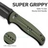 CIVIVI Incindie Pocket Knife for Men, Folding Knife with 3.48" 14C28N Blade Milled G10 Handle for EDC C23053-2 (Green) view 3