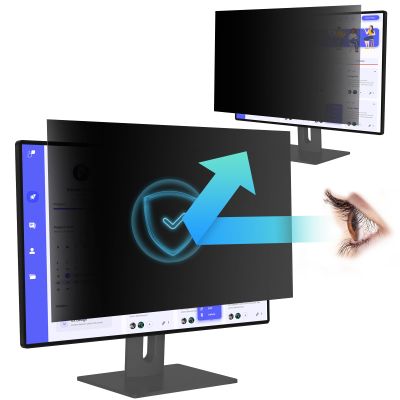 2 Pack [24 Inch 16:9 & 34 Inch 21:9] Computer Privacy Screen Filters for Widescreen Monitors - Anti-Glare - Anti-Scratch Protector- Desktop Privacy Screen Bundle