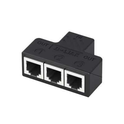 EXCBIOZ Telephone Splitter Adapter 3 Way/4Way Junction Box Lossless Transmission RJ11 6P6C Splitter Phone Line Splitters Telephone Splitter