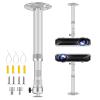 2-Be-Best Projector Ceiling Mount Adjustable Projector Mount Length 16-25.6in / 41-65cm Swivel Projectors Holder Bracket for Mini Projectors CCTV DVR Cameras Silver Upgraded view 1
