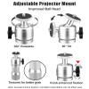 2-Be-Best Projector Ceiling Mount Adjustable Projector Mount Length 16-25.6in / 41-65cm Swivel Projectors Holder Bracket for Mini Projectors CCTV DVR Cameras Silver Upgraded view 3