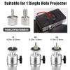 2-Be-Best Projector Ceiling Mount Adjustable Projector Mount Length 16-25.6in / 41-65cm Swivel Projectors Holder Bracket for Mini Projectors CCTV DVR Cameras Silver Upgraded view 4