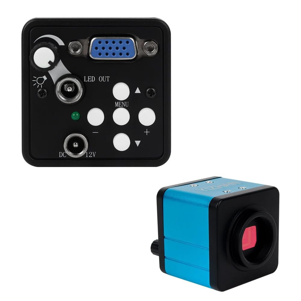 13MP VGA Video Microscope Camera Brightness Adjustable Light For Phone Repair
