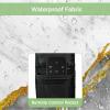 Falaniique Marble Black Grey Waterproof Outdoor TV Cover 48-50 Inch Weatherproof,Outside Television Cover TV Screen Protector with Remote Control Pocket,Minimalist Abstract Gold Modern Art view 3