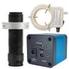 48MP 2K HDMI USB Industrial Video Microscope Camera & 120X C-Mount Lens With 56-LED Adjustable Ring Light For Soldering Repair view 1