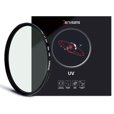 7artisans MRC UV Protection Filter Ultra Thin 18-Layer Multi-Coated Anti Water/Oil/Scratch High Transmittance AGC Filter for Camera Lenses(72mm)