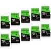 KEXIN 64GB Micro SD Card 10 Pack with SD Adapter microSDXC Memory Card UHS-I C10 U1 Micro SD Cards Bulk Full HD High Speed TF Card for Smartphone Tablet Action Camera Dash Cam Game Console, 10Pack 64G view 1