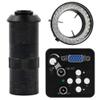 13MP VGA Video Microscope Camera Brightness Adjustable Light & 100X C-Mount Lens With LED Light For Phone Repair view 1