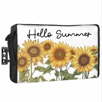 Retro Sunflower Waterproof Outdoor TV Cover 60-65 Inch Weatherproof,Outside Television Cover TV Screen Protector with Remote Control Pocket,Spring Summer Floral Plant Botanical