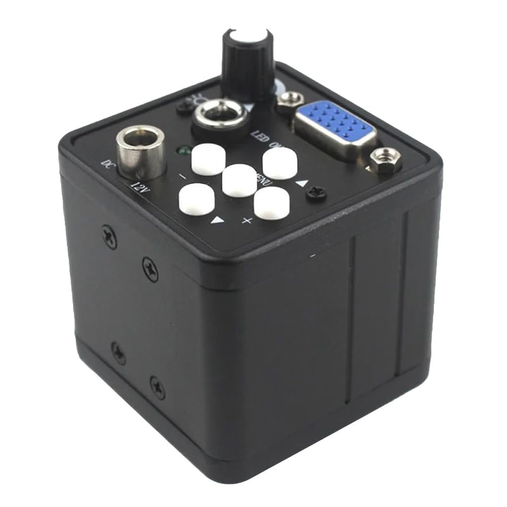 13MP VGA Video Microscope Camera Brightness Adjustable Light For Phone Repair - Black