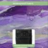 Abstract Purple Waterproof Outdoor TV Cover 30-32 Inch Weatherproof,Outside Television Cover TV Screen Protector with Remote Control Pocket,Gradient Grey Geometric Stripes Wave view 3