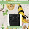 Bee Honey Waterproof Outdoor TV Cover 30-32 Inch Weatherproof,Outside Television Cover TV Screen Protector with Remote Control Pocket,Yellow Summer Floral Farmhouse Botanical view 3