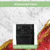 Falaniique Marble Red Waterproof Outdoor TV Cover 60-65 Inch Weatherproof,Outside Television Cover TV Screen Protector with Remote Control Pocket,Modern Minimalist Abstract White Grey Gold view 3