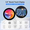 waveshare 3.4inch HDMI Round Touch Display, 800800 Resolution, IPS, 10-Point Touch, Compatible with Raspberry Pi 5/4B/3B/Zero/Zero W/Zero 2W/Pico/Pico W/Pico WH, Support Jetson Nano and Mini PC view 3