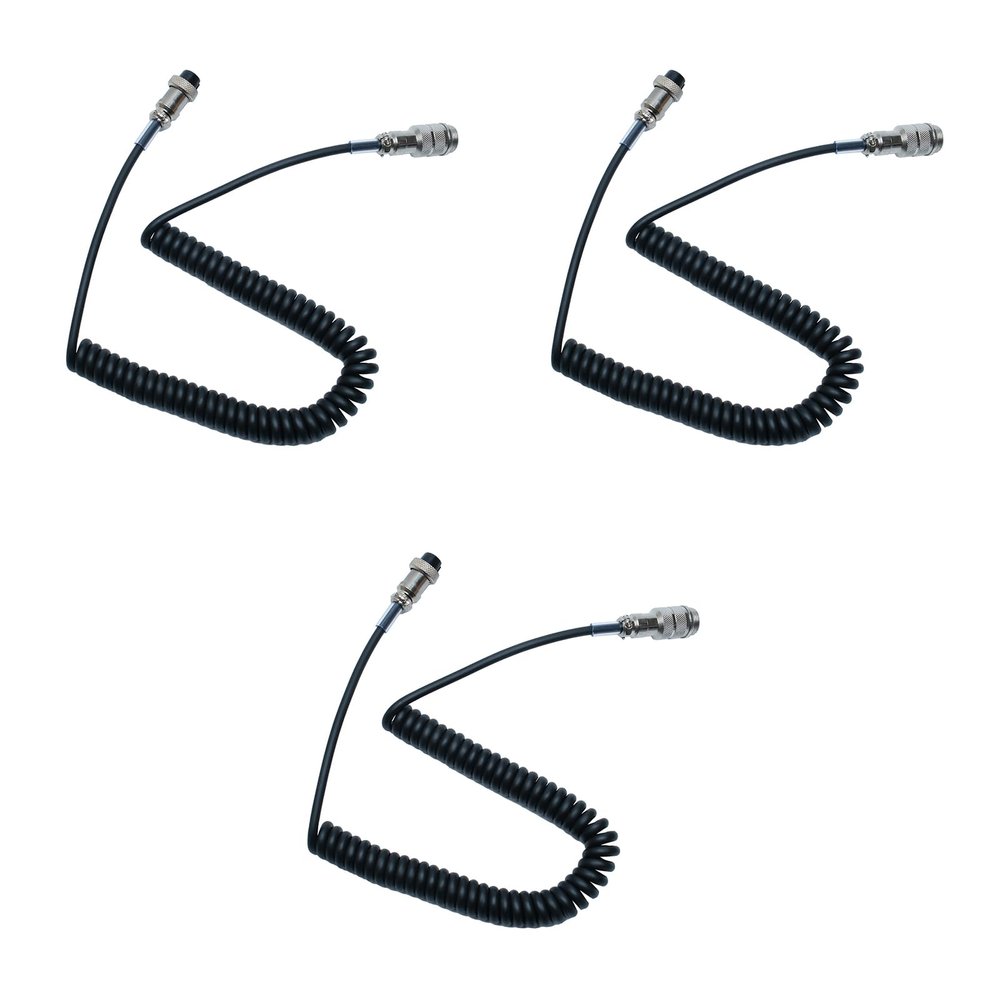 BVMAG 4 Pin Mic Extension Cable Male to Female Compatible with Cobra Uniden CB HAM Radio 3Pack