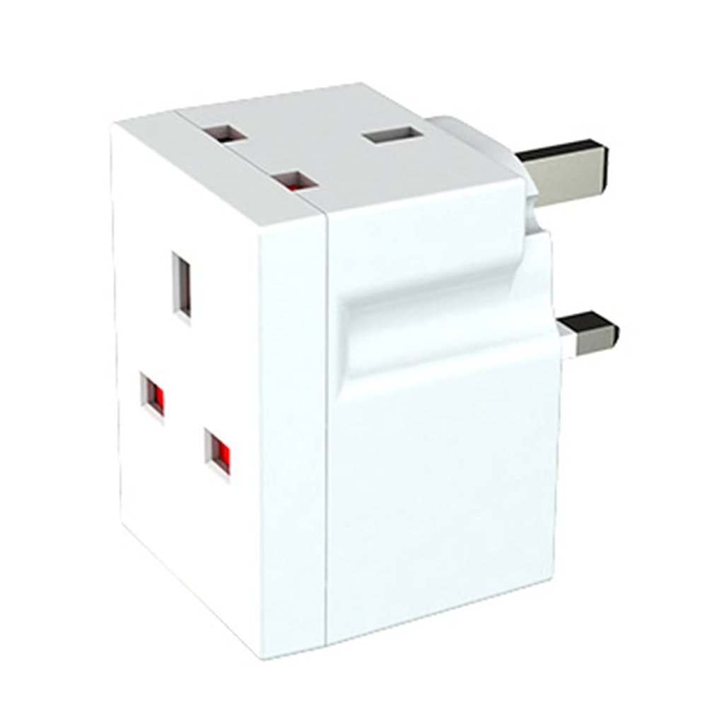 3 Way Triple Plug Adaptor Multi Plugs Extension Sockets Adapter UK 3 Pin Socket Extensions 250V 13 Amp Power Extender
