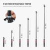 NEEWER Tripod for Cell Phone & Camera with Remote & Phone Holder Compatible with iPhone GoPro Canon Sony DSLR, 62.9" All Metal Portable Selfie Stick Travel Vlog Stand for Video Recording, TS05 view 2