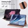 ALILANG Case for Samsung Galaxy Tab S10+/ S9+/ S8+/ S7 FE/ S7+ 12.4 Inch Tablet Case, Lightweight Folio Shockproof Folding Stand Protector Cover for Samsung Tab S10+ Plus -Lace Peach view 4