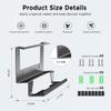 Starlink Gen 3 Router Mount, 2-in-1 Wall Mount for Starlink Standard Gen 3 Mesh Router and Starlink Gen 3 Power Supply Mounting Kit view 3