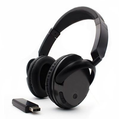 BVAZTVP Comfortable Portable Multifunction TV Headphones,Hi-fi Stereo Over Ear Wireless Headset with FM 3.5mm Audio,2.4GHz Transmitter,RCA and 3.5mm Stereo Adapter