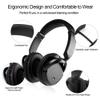 BVAZTVP Comfortable Portable Multifunction TV Headphones,Hi-fi Stereo Over Ear Wireless Headset with FM 3.5mm Audio,2.4GHz Transmitter,RCA and 3.5mm Stereo Adapter view 2