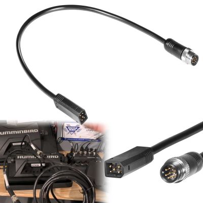 Sunluway 720074-1 AS EC QDE Ethernet Adapter Cable for Humminbird Fish Finders Helix 7, Helix 8, Helix 9, Helix 10, Helix 12, and Helix 15 Models, Length 12 inches