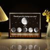 WOMB Personalised Crystal Moon Phase Lamp for Mother's Day Father's Day,Personalized Moon Phase Night Light by Date for Dad,Daughter for Dad,Customized Father's Day (7 Color,7.9" x 6"/20cm x 15cm) view 1