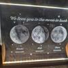 WOMB Personalised Crystal Moon Phase Lamp for Mother's Day Father's Day,Personalized Moon Phase Night Light by Date for Dad,Daughter for Dad,Customized Father's Day (7 Color,7.9" x 6"/20cm x 15cm) view 3