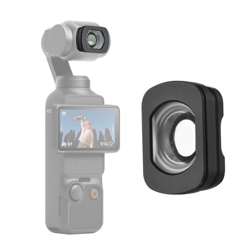 Andoer 112Wide Angle Lens 0.72X Magnification Magnetic Mounting Camera External Lens Replacement for DJI OSMO Pocket 3 Accessory