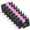 Esaytool 8 Pack Compatible with P-Touch TZe-MQP35 TZ-MQP35 White on Berry Pink 12mm 0.47'' Laminated Label Tape Replacement for Ptouch PT-H100 PT-D200 D210 D400 PT-P700 PT-1000 PT-2030 Label Maker view 1