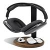 GEVO Headphone Stand for Desk - Wooden Headset Stand for Desk - Wooden Headphone Holder with Airpods Max and More view 1